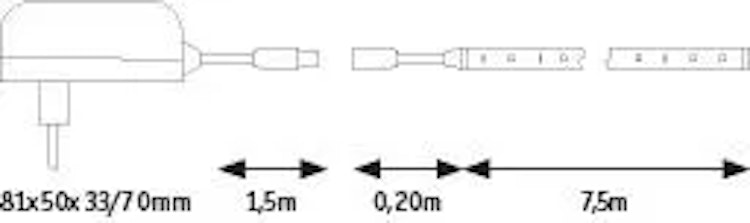 Paulmann SimpLED LED Strip Tageslichtweiß Komplettset 7,5m