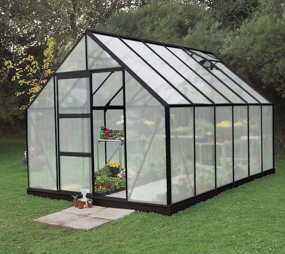 Halls Gewächshaus Universal SET inklusive Fundamentrahmen - 9,9 m²