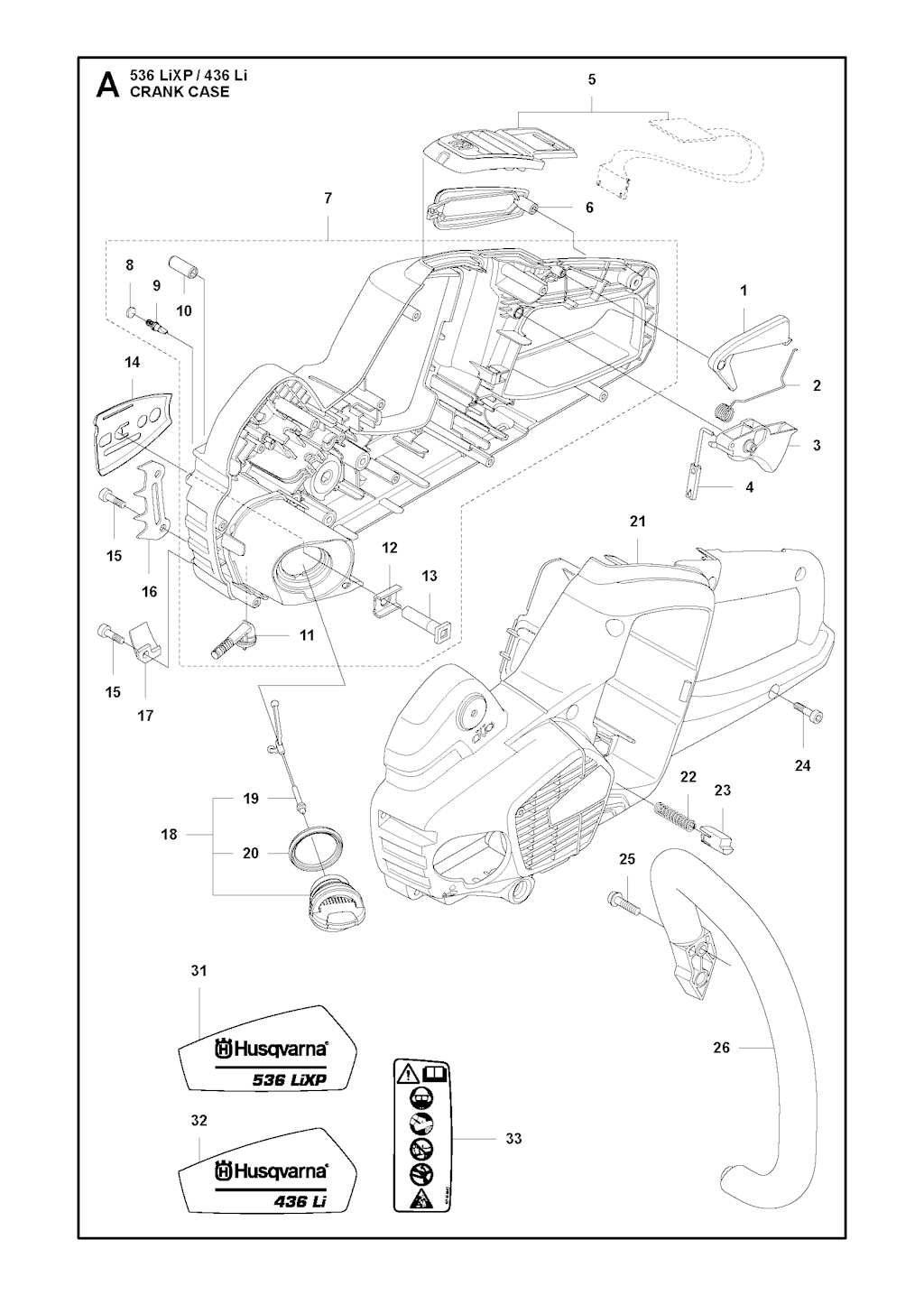 Explosionszeichnung Ersatzteile