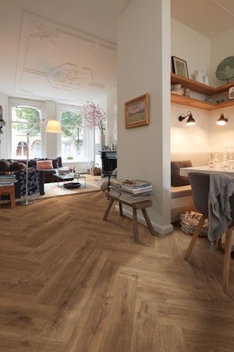 Handmuster Meister Laminatboden MeisterDesign. laminate LS 350 840 x 168 x 10 mm 07002 Eiche Bernstein Porensynchron-Struktur