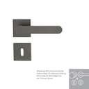 Vorschaubild Griffwerk Wechselgarnitur AVUS eckig - Samtgrau, Kaschmirgrau, Graphitschwarz