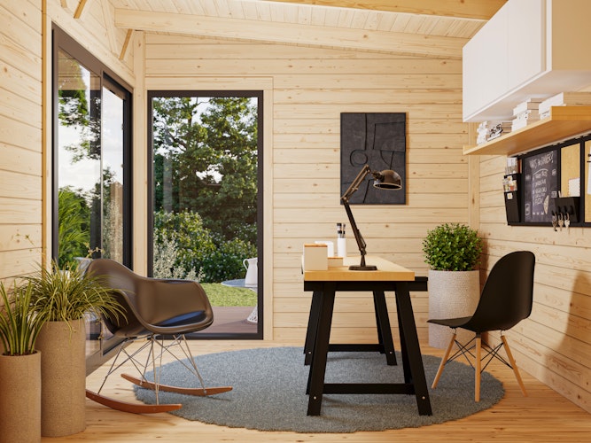 Palmako Gartenhaus Andrea 7,5 m² Slide Plus - 44 mm