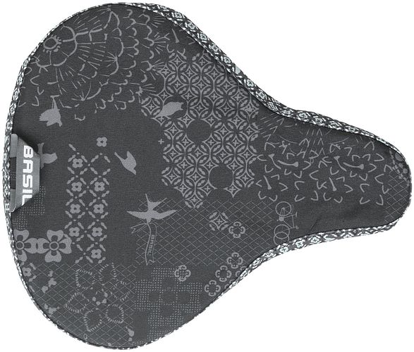 Basil Sattelüberzug Bohème schwarz