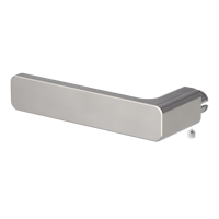 Griffwerk MINIMAL MODERN | DESIGN MANUFAKTUR -Samtgrau Griffstück links