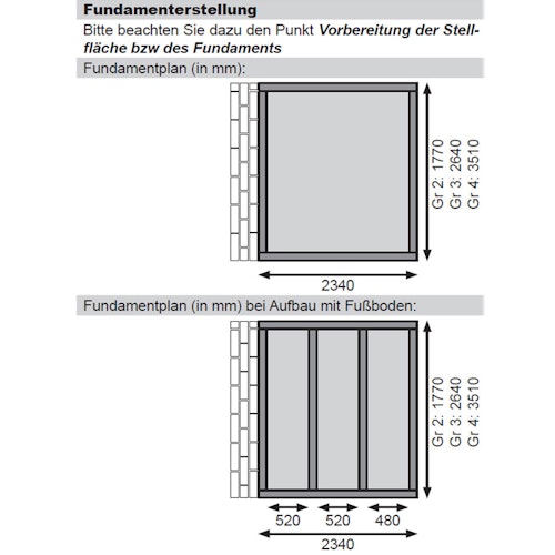 Karibu Premium Gartenhaus Bomlitz 2/3/4 terragrau - 19 mm
