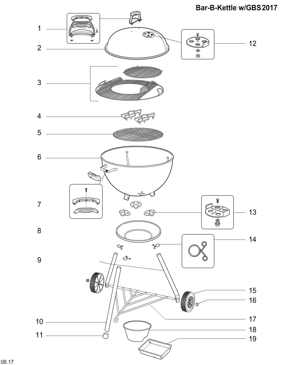 Explosionszeichnung Ersatzteile