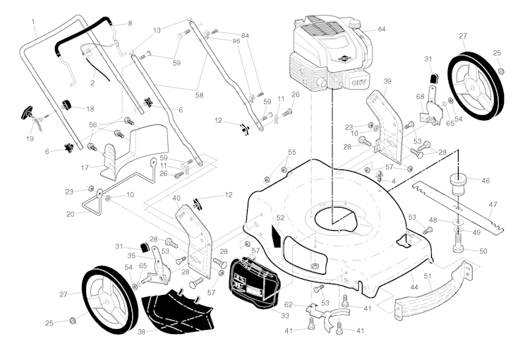 Husqvarna Rasenmäher gelegentliche Nutzung LB 155S,96121003702, 2017-11
