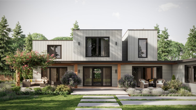 mocoPinus Fassade PINUFLEX ohne Nut  27 x 119 mm Nordische Fichte VE 4 Stk.