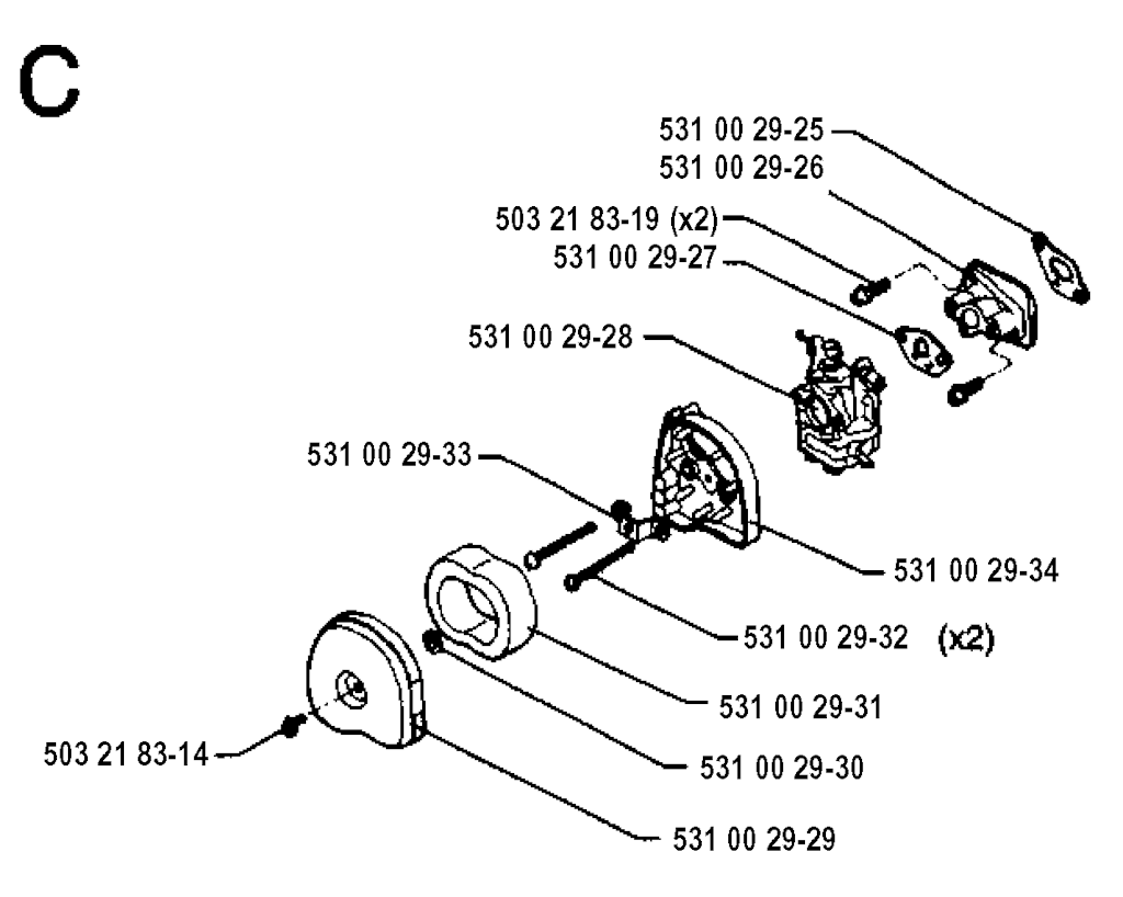 Explosionszeichnung Ersatzteile