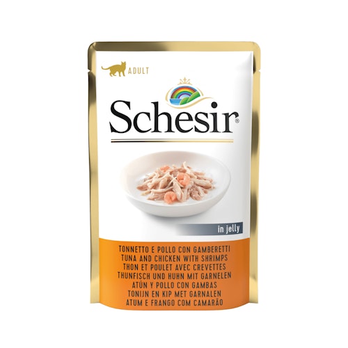 Schesir Jelly Beutel 85 Gramm Katzennassfutter