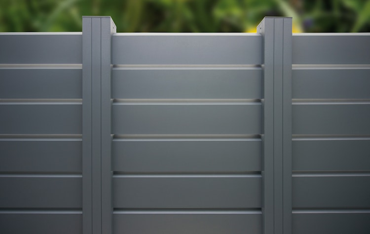 BM Zaunserie Typ 249 Rhombus Alu Grundelement, 180 x 180 cm