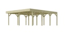 Vorschaubild Weka Doppelcarport mit Vorbereitung zur Dachbegrünung 644 x 718 cm - kesseldruckimprägniert