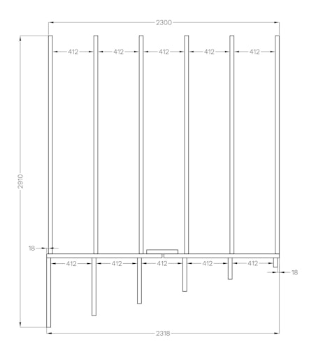 Bertilo Gartenhaus Concept - 18 mm