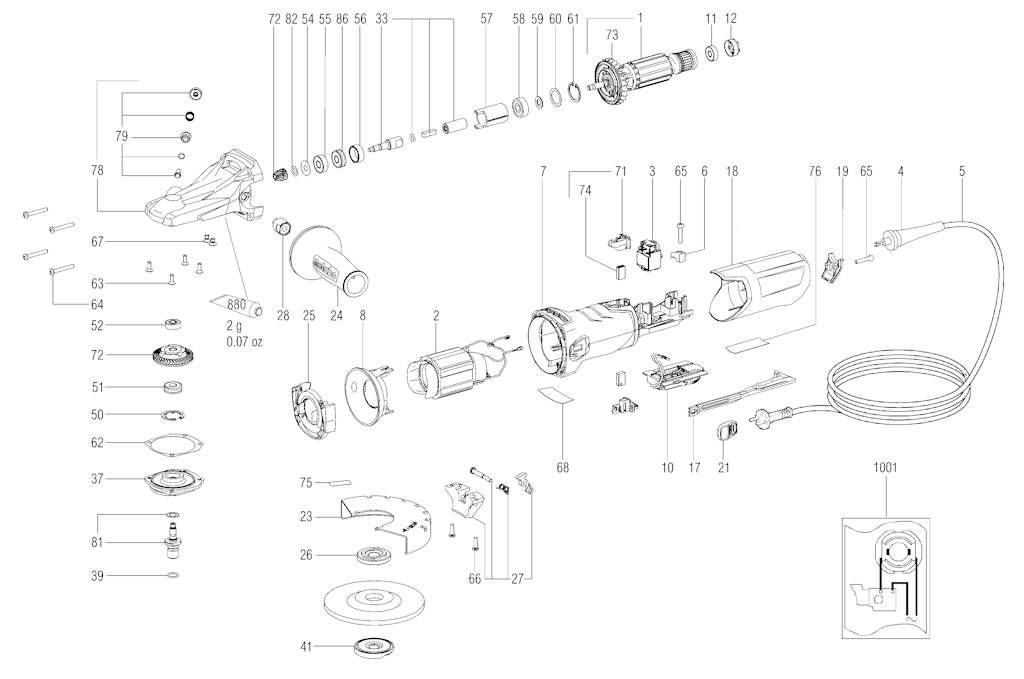 Explosionszeichnung Ersatzteile