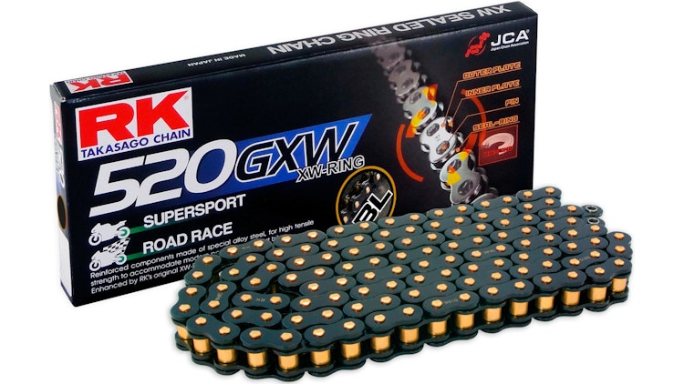 RK Kette BL520GXW Black Scale, 118 Glieder