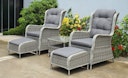 Vorschaubild Garden Pleasure Sessel-Set VALENCIA, Polyrattan / Kissen 100 % Polyester