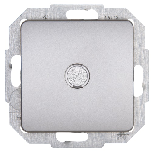 Kopp Taster MILANO edelstahl, beleuchtet