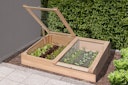 Vorschaubild T&J TONDERN-Frühbeet Lärche 119 x 80 x 21/30 cm vorgefertigte Elemente