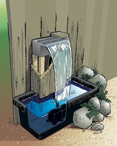 Ubbink Design Wasserfall Niagara 30/60/90 inkl. LED Leiste