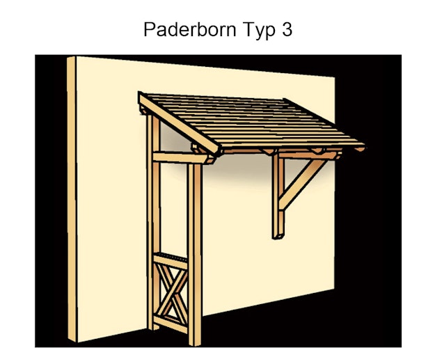 Skan Holz Pultdach Vordach Paderborn