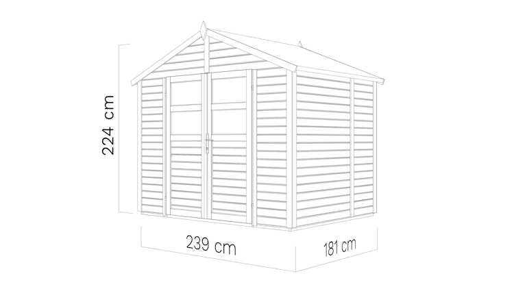 Bertilo Gerätehaus Visby 1/2/3/4 - 19 mm