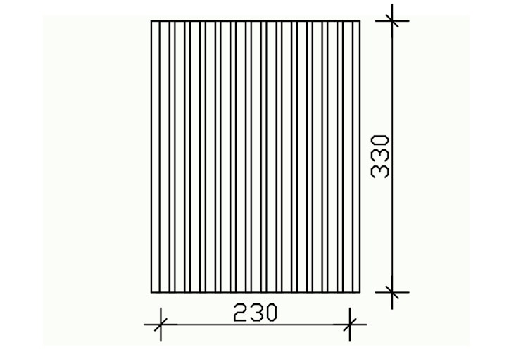 Skan Holz Carport Seitenwand - Deckelschalung