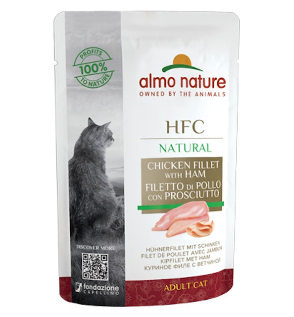 Almo Nature HFC Raw Pack 55g Beutel KatzennassfutterVorschaubild