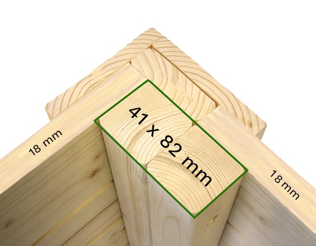 Bertilo Gartenhaus Concept - 18 mm