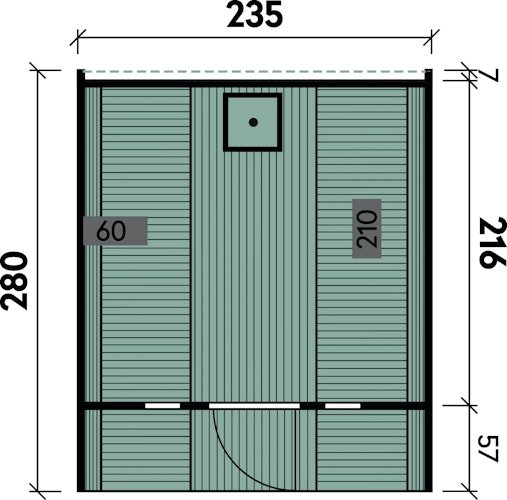 Wolff Finnhaus Saunafass 280 de luxe