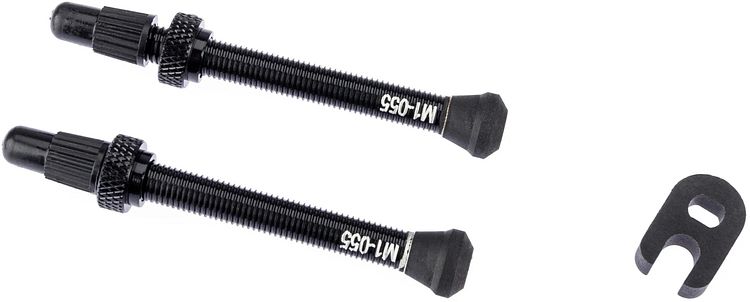 Fulcrum Tubeless-Ventil Set 55 mm schwarz