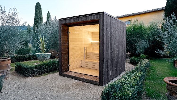 Weka Design Saunahaus Luua Cube - 175 mm (Lieferung vormontiert)