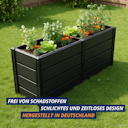 Vorschaubild KHW Hochbeet Demeter XL schmal B 158 x T 44 x H 61 cm - 392 l