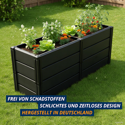 KHW Hochbeet Demeter XL schmal B 158 x T 44 x H 61 cm - 392 l