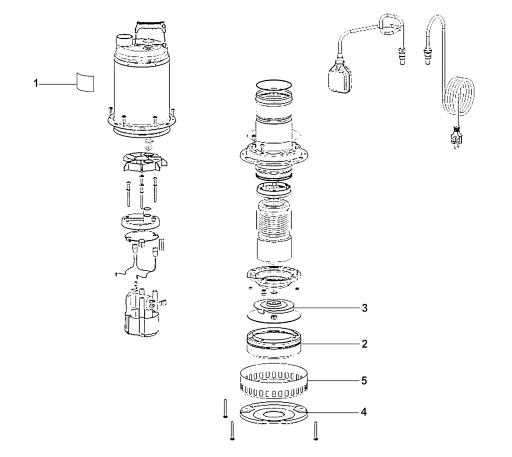 Explosionszeichnung Ersatzteile