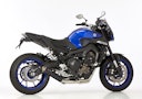 Vorschaubild SHARK KOMPLETTANLAGE Aluminium eloxiert schwarz SRC 4 für YAMAHA MT-09 / SP EURO3  