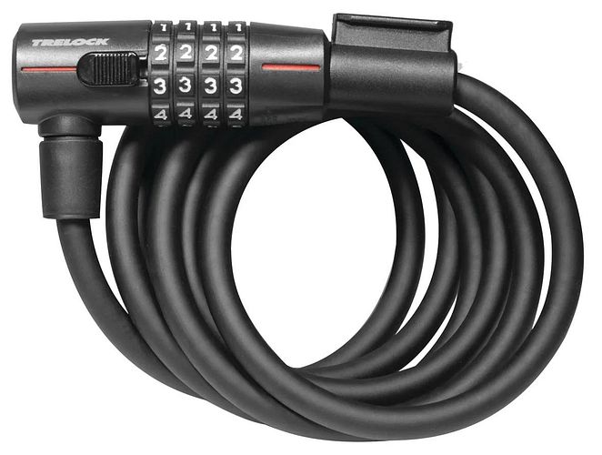 Trelock Kabelschloss KS 415 110 cm schwarz Zahlencode