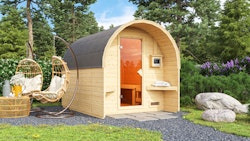 Karibu Gartensauna/Saunafass Fasshaus 2 inkl. gratis Saunaofen im Wert von 599,99 €