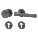 Vorschaubild Griffwerk Wechselgarnitur VAYA 136 ARIS fast2fix Fast2Fix Rosetten rund Knopf R2 Kaschmirgrau L