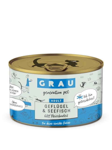 grau Katze 200 Gramm KatzennassfutterVorschaubild