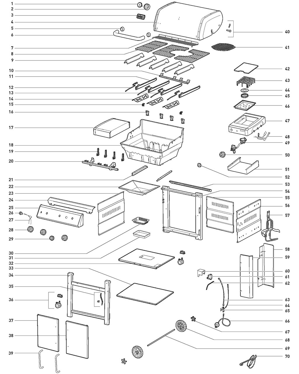 Explosionszeichnung Ersatzteile