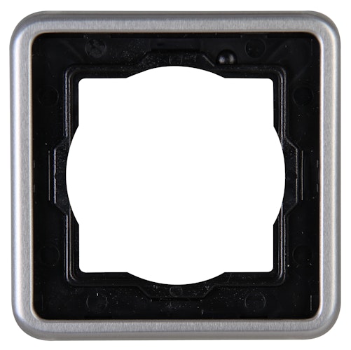 Kopp Abdeckrahmen VISION 1-fach stahlfarben