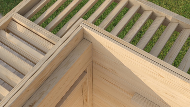 Weka Design Gartenhaus Pure Garden Amberley - 19 mm