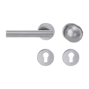Vorschaubild Griffwerk Wechselgarnitur OVIDA K3 Edelstahl matt - Klipptechnik