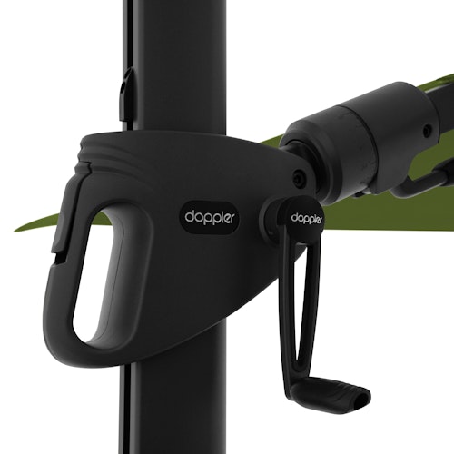 doppler Pendelschirm myZONE 210 x 210, Aluminium Anthrazit / 100 % Polyester 180 g/m²