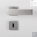 Vorschaubild Griffwerk Wechselgarnitur CARLA Square-Edelstahl matt-Klipptechnik