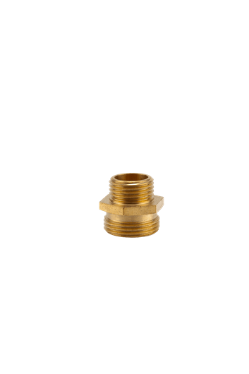 Gardena Messing-Reduzier-Gewindenippel 26,5 (G3/4)-AG / 21 mm (G1/2)-AG