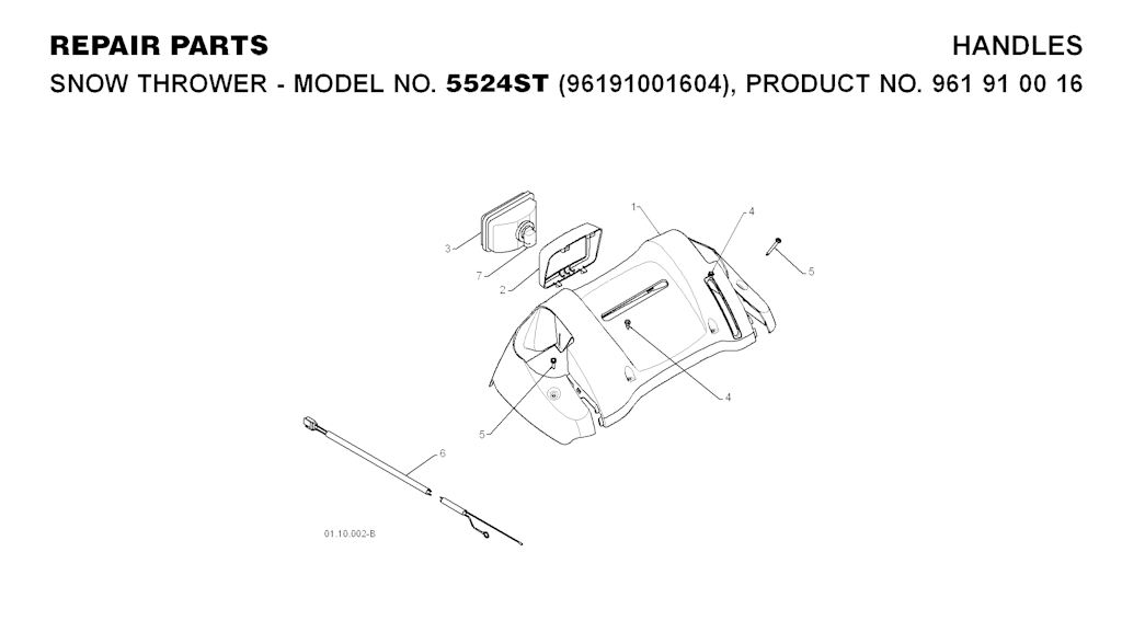Explosionszeichnung Ersatzteile
