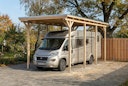Vorschaubild Skan Holz Emsland - Flachdach Caravan-Carport aus Leimholz Breite 402 cm
