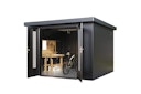 Vorschaubild Wolff Finnhaus Premium Metall Gartenhaus Eirik 3030 Anthrazit