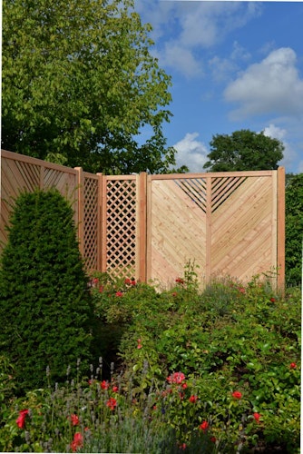 OSMO Sichtblende Skagen - geschlossen 89x178 cm Lärche naturbelassen